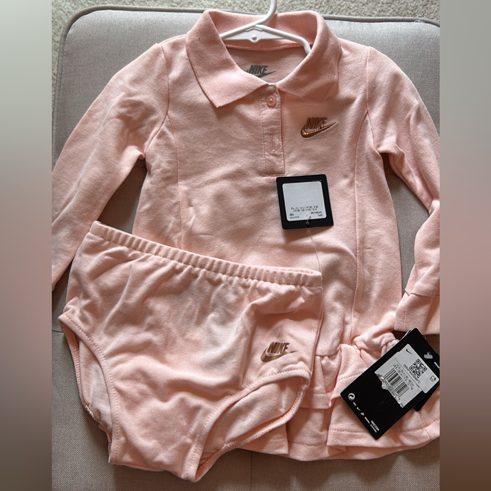 Nike Baby Pink Long Sleeve Dress